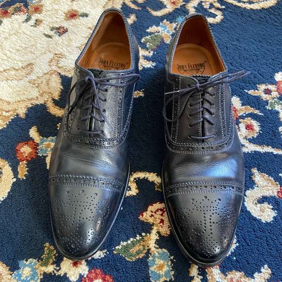 John Fluevog Black Brandenburg Shoes M9.5/W11.5 - Picture 3 of 3